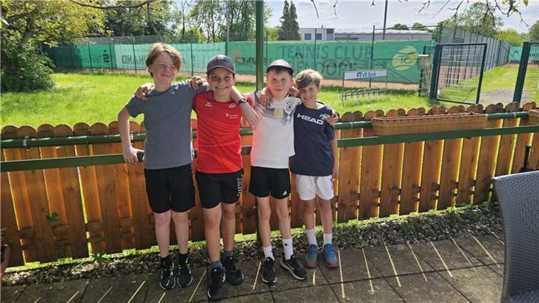 Die U12: von links: Emil Schmeink, Lennard Pass, Thore Pottinger, Felix Keßler. Fotos: privat