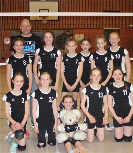Die U13 Volleyball-Mädchen Mannschaft des SV Wachtberg. Privat