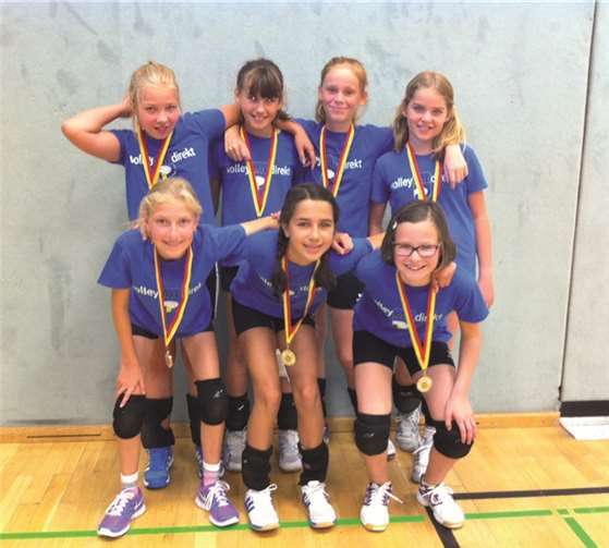 Die U13 spielte „gegen sich selbst“ und gewann so automatisch den Meistertitel.privat