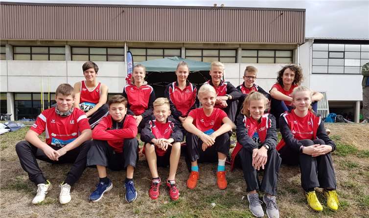 Die U14- und U16-Athleten der LG Maifeld-Pellenz in Dierdorf.privat