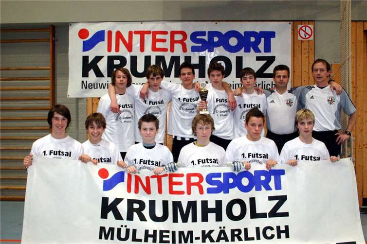 Walter Retterath: Fast 20 Jahre Engagement für den TuS Mayen im Rückblick Die U15-Mannschaft gewann 2007 die Rheinlandmeisterschaft im Futsal. Foto: TuS-Archiv