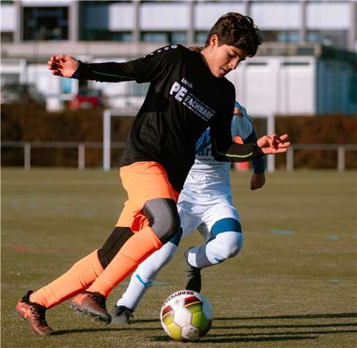 Die U15/C1 beendet mit diesem Spiel die Hinrunde der Rheinlandliga auf einem guten 6. Platz. Foto: Tobias Jenatschek