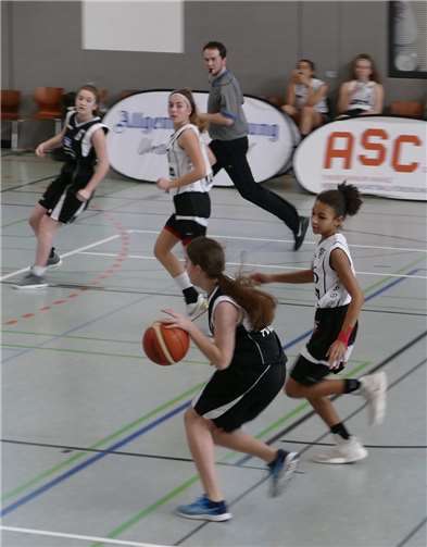 Die U16-Mädchen hatten in Mainz letztlich keine Chance.Privat