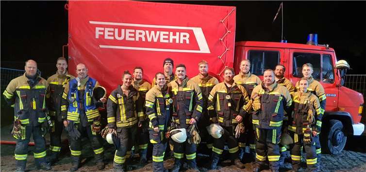 Die Übung der Feuerwehr Vallendar hatte einen besonderen Abschluss.Fotos: Feuerwehr Vallendar