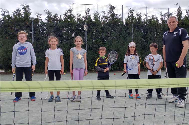 Die Übungsstunde im Tennis kam bei den Kindern sehr gut an. Foto: privat
