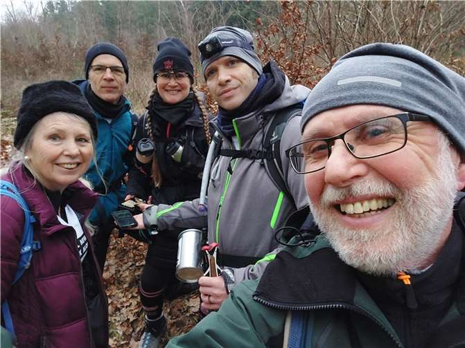 Die Ultrawanderer unterwegs.  Foto: privat