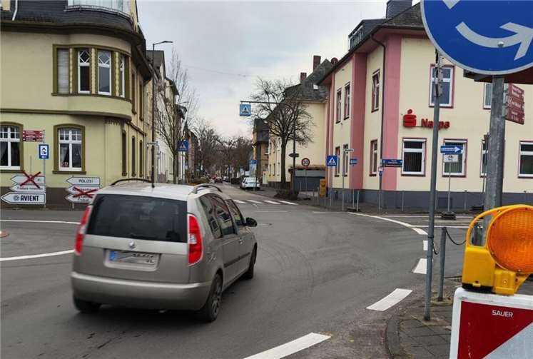 Die Umdrehung der Adolfstraße ist ein zentrales Element der von der Verwaltung festgelegten neuen Verkehrsführung. Die SPD beantragte für weitere Informationen eine zusätzliche Einwohnerversammlung.Foto: SPD Lahnstein