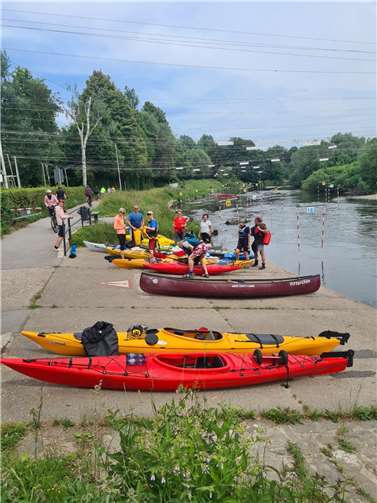 Die Unkeler Kanuten waren auf der Ruhr unterwegs.  Foto: privat