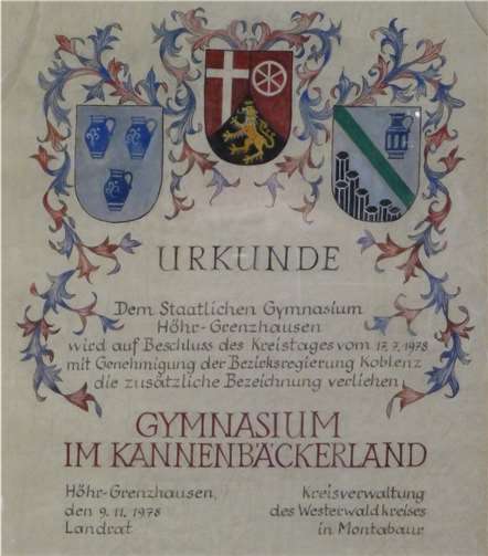 Die Urkunde aus dem Jahr 1978. privat