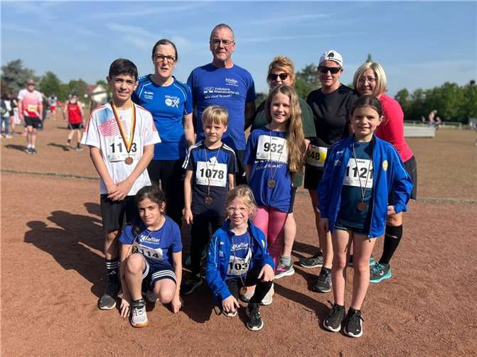 Die Urmitzer Athleten in Mendig. Quelle: SV Urmitz