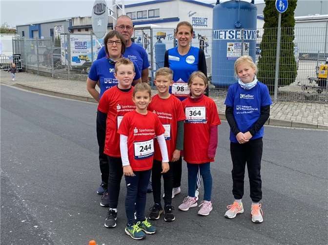 Die Urmitzer beim Gewerbeparklauf. Quelle: SV Urmitz