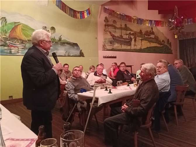 Die Verabschiedung von Hans Becker.