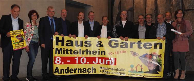 Die Verantwortlichen berichteten bei einer Pressekonferenz über die Aktivitäten bei der 17. Haus & Garten Mittelrhein. Foto: WAMFO.DE