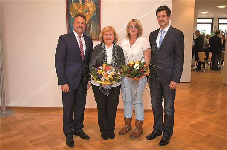 Die Verbandsgemeinde Rengsdorf hat eine neue Gleichstellungsbeauftragte (v.l.): Hans-Werner Breithausen, Monika Edling, Sonja Werner und Büroleiter Christian Schmidt.WT