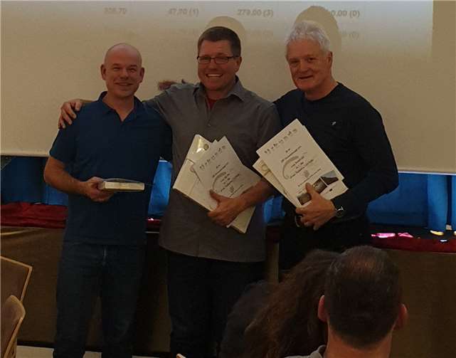 Die Vereinsmeister: v.li. Jürgen Gasda, Ralf Böhm, Berthold Gail.