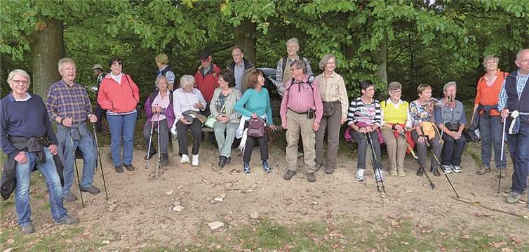 Die Vereinsmitglieder hatten viel Spaß bei der Wanderung durch das Naherholungsgebiet. privat