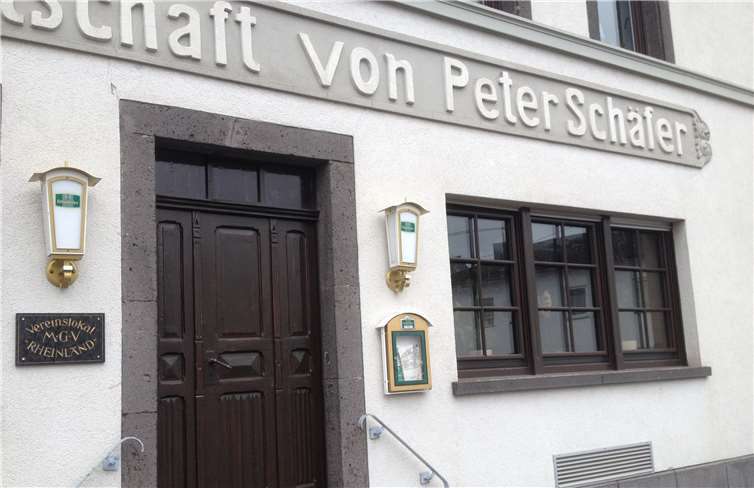 Die Vereinstafel des MGV am neuen Vereinslokal Gasthaus Klein. Foto: privat
