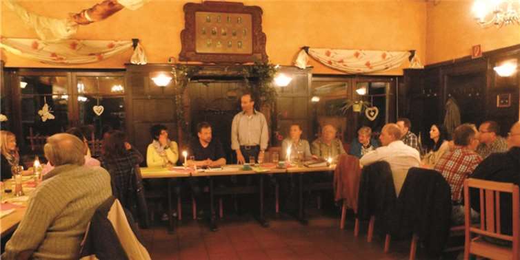 Die Versammlung im Vereinslokal war gut besucht.  privat