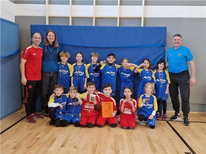 Die Vielseitigkeitswettkampf-Schulmannschaft der GS Weißenthurm. Foto: Leon Lanters