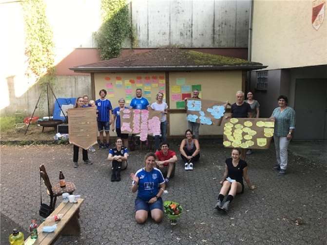 Die Volleyballabteilung im TV Vallendar hat sich Anfang September zu einem Workshop unter dem Motto „Wie soll es in der Abteilung weitergehen?“ getroffen.Quelle: TV Vallendar