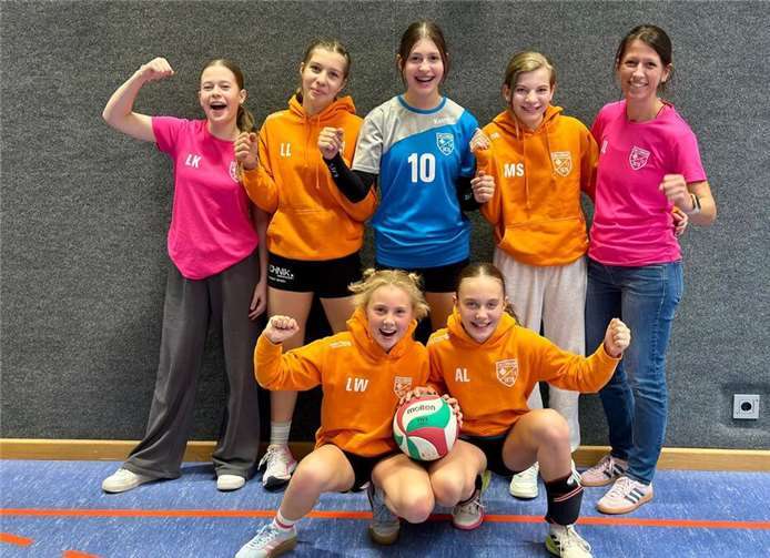 Die Volleyballerinnen des TV Vallendar.Fotos: TVV