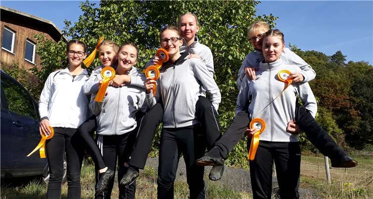 Die Voltigierer konnte einige Erfolge erringen. privat