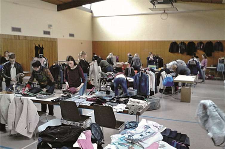 Die Vorbereitungen für den Verkauf liefen auf Hochtouren. privat