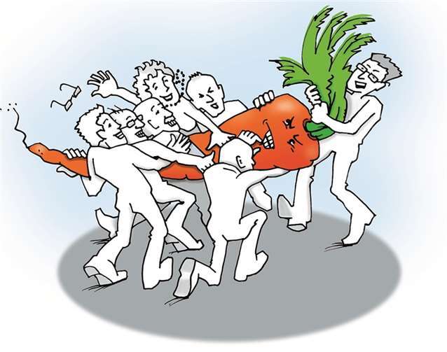 Die Vorbereitungen für den Wettstreit „Schlag‘ die Möhre“ laufen auf Hochtouren. privat