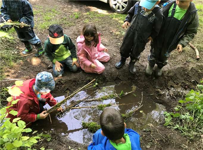 Die Vorschulgruppe der Kita Chateau-Renault nahm an einer Reihe von interessanten Projekten teil. Fotos: privat