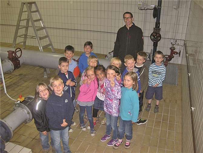 Die Vorschulkinder beschäftigten sich mit dem wichtigen Thema „Wasser“. privat