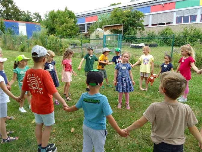 Die Vorschulkinder der Ev. Kita Schulhüpfer fiebern auf ihren ersten Schultag hin. Foto: Ev. Kita Schulhüpfer