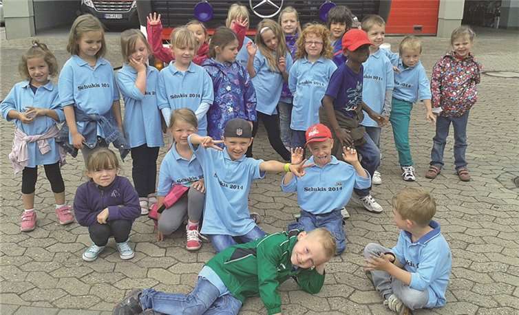 Die Vorschulkinder der Kita „Arche Noah“ erlebten einen aufregenden Vormittag.privat