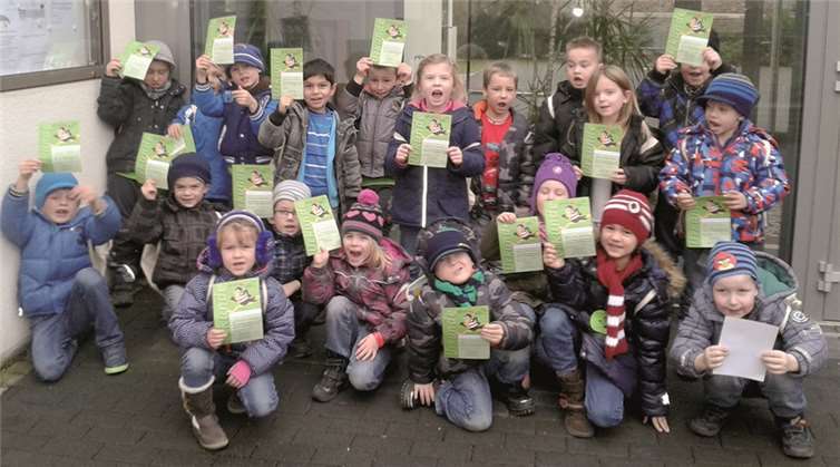 Die Vorschulkinder des katholischen Kindergartens St. Petrus und Paulus.Privat