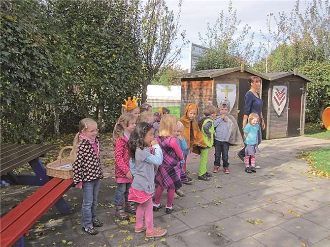 Die Vorschulkinder führten das Märchen „Der Kartoffelkönig“ auf. Stadt Meckenheim