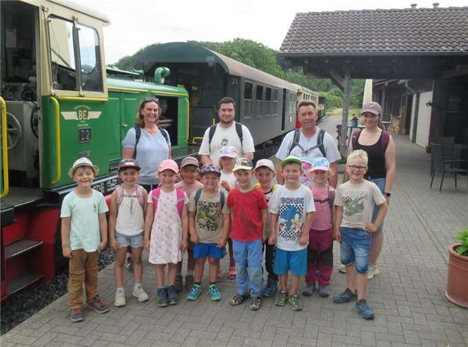 Die Vorschulkinder waren unterwegs.  Foto: privat