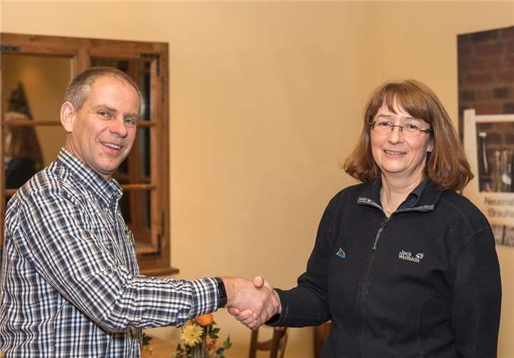 Die Vorsitzende Andrea Brinkhoff mit ihrem Stellvertreter, dem Zweiten Vorsitzenden Jens Woitol.Andreas Sebald