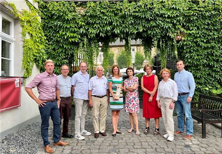 Die Vorsitzende der SPD-Landtagsfraktion, Sabine Bätzing-Lichtenthäler, tauschte sich mit der Fraktion im Kreis Ahrweiler über den Stand des Wiederaufbaus aus. .Foto: SPD Fraktion Kreistag Ahrweiler