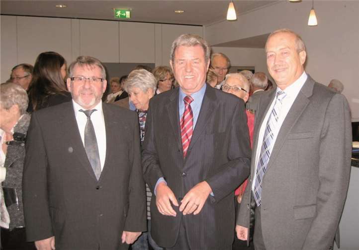 Die Vorstandsmitglieder Karl-Heinz Joisten, Heinz Gammel und Wolfgang Pickel begrüßten die Gäste. privat