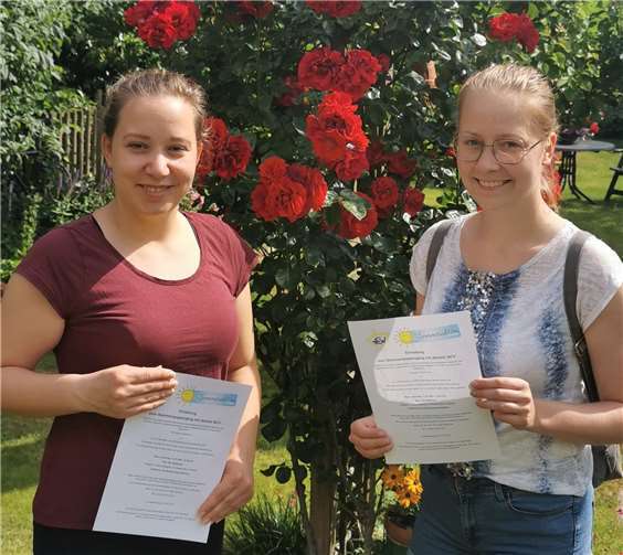 Die Vorstandsmitglieder und Organisatorinnen der NCV-Sommeraktion: v. li. Maike Güllering und Katharina Groß freuen sich auf viele Teilnehmer beim Sommerspaziergang.Foto: NCV