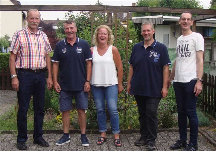 Vorstand wurde neu gewählt Die Vorstandsmitglieder wurden einstimmig in ihre Ämter gewählt (v. l.): Klaus Linder, Peter Stiller, Ilona Auge, Boris Fromm und Hans Ickenroth. privat