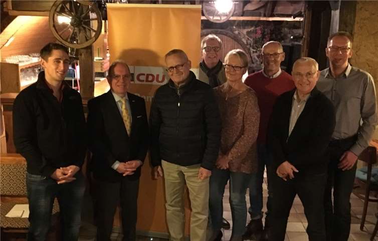 Die Vorstandsspitze des CDU-Ortsverbands wurde in ihren Ämtern bestätigt.  privat