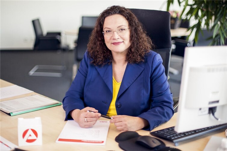 Die Vorstandsvorsitzende der Bundesagentur für Arbeit (BA), Andrea Nahles.