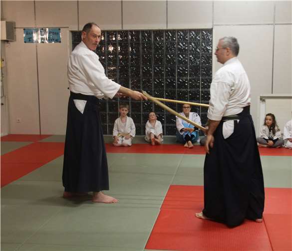 Die Vorstellung des AIKIDO-Sportes wurde von Klaus Pietschmann und Michael Wolff demonstriert. privat