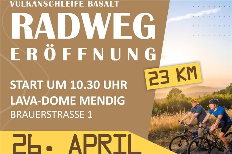 Die „Vulkanschleife Basalt“ ist eine abwechslungsreiche Radroute  für alle Generationen