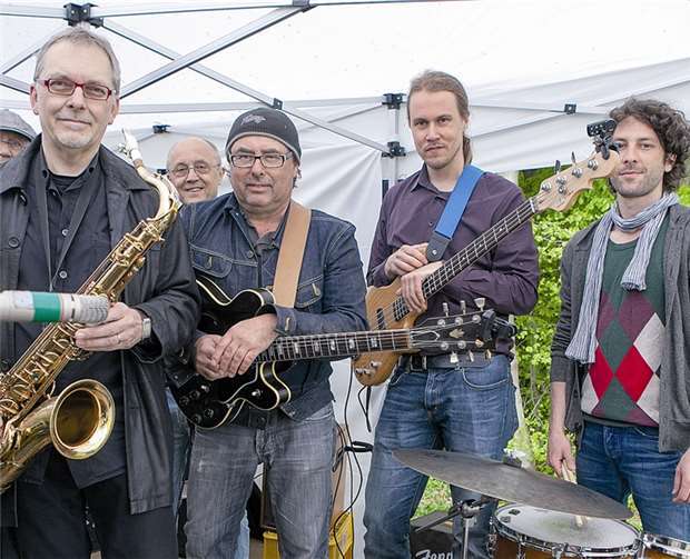 Die Wachtberger Jazzband „Vintage“ sorgte für Klimastimmung bei der Veranstaltung „Jazz am Wachtberg“ der katholischen Kirchengemeinde St. Marien Wachtberg.