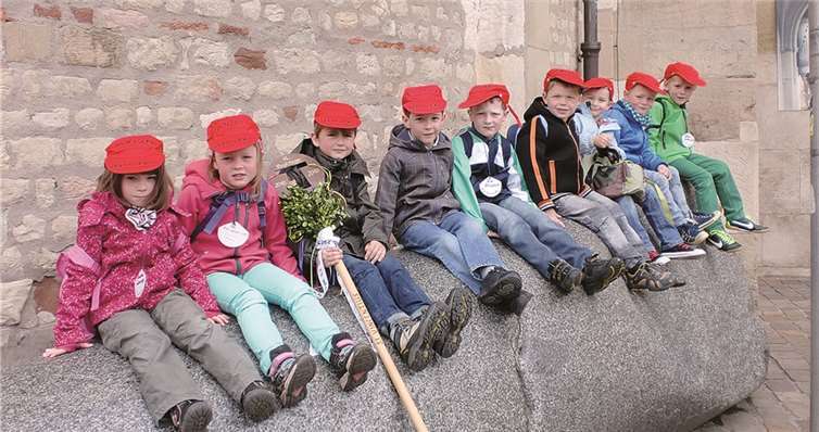Die Wackelzahnkinder aus der Kita Wershofen pilgerten kürzlich zum Trierer Dom.privat