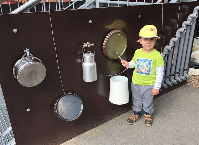 Die Wände begeistern die Kinder jeden Tag aufs Neue.