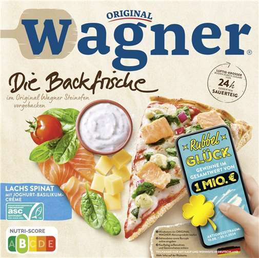 Die Wagner-Pizza „Die Backfrische Lachs-Spinat mit Joghurt-Basilikum-Creme“ wird aus dem Handel zurückgerufen. Foto: LUA RLP