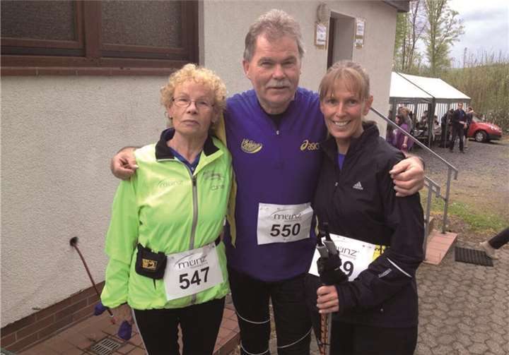 Die Walker: Willi Meder, Rosi Schmalebach und Iris Fischer.