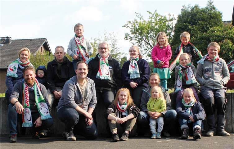 Die Wallfahrtsteilnehmer des Bezirksverbandes Voreifel.Foto: Christian Klein